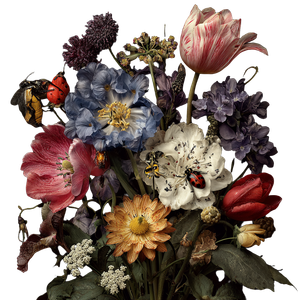 Baroque Floral Still Life V4 Vinyl Car Decal Sticker – Waterproof & UV-Resistant 3.4133333333333336"
