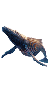 Cosmic Armored Whale Vinyl Car Decal Sticker – Waterproof & UV-Resistant 4.8533333333333335"
