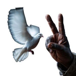 Peace Sign Dove Vinyl Car Decal Sticker – Waterproof & UV-Resistant 3.4133333333333336"