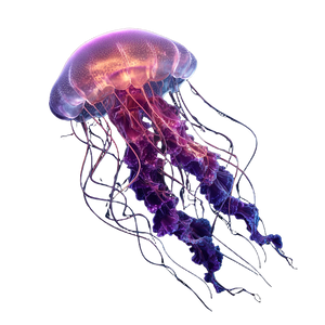 Glowing Ethereal Jellyfish V2 Vinyl Car Decal Sticker – Waterproof & UV-Resistant 6.826666666666667"