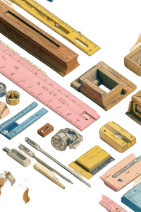 Architectural Tools Diagram Vinyl Car Decal Sticker – Waterproof & UV-Resistant 4.4