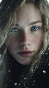 Snowy Blonde Portrait Vinyl Car Decal Sticker – Waterproof & UV-Resistant 9.706666666666667"