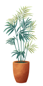 Potted Plant Illustration V2 Vinyl Car Decal Sticker – Waterproof & UV-Resistant 5.12"