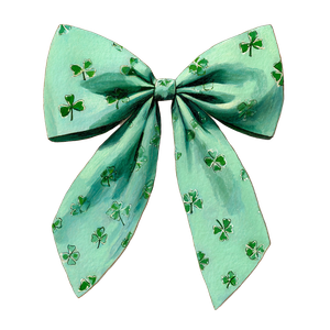 Pastel Greenbow Clover Vinyl Car Decal Sticker – Waterproof & UV-Resistant 3.4133333333333336"