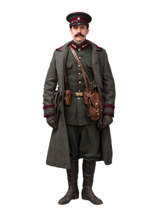 Victorian Military Man V2 Vinyl Car Decal Sticker – Waterproof & UV-Resistant 8.213333333333333"