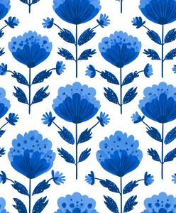 Scandinavian Floral Pattern Vinyl Car Decal Sticker – Waterproof & UV-Resistant 8.0"