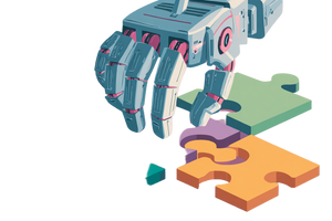 Robot Puzzle Assembly Vinyl Car Decal Sticker – Waterproof & UV-Resistant 5.97333333333333