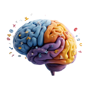 Algebra Brain Cartoon Vinyl Car Decal Sticker – Waterproof & UV-Resistant 3.4133333333333336"
