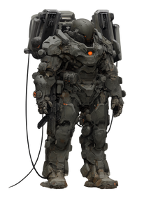 Scifi Armor Soldier Vinyl Car Decal Sticker – Waterproof & UV-Resistant 8.213333333333333"