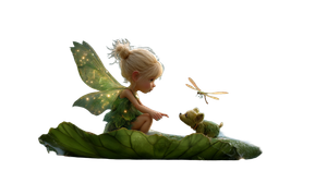 Fairy Child With Dragon-Puppy Vinyl Car Decal Sticker – Waterproof & UV-Resistant 2.72"