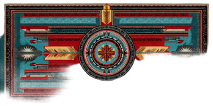 Tribal Rug Print Vinyl Car Decal Sticker – Waterproof & UV-Resistant 2.56"