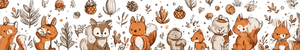 Cartoon Squirrel Pinecones Vinyl Car Decal Sticker – Waterproof & UV-Resistant 1.493333333333333