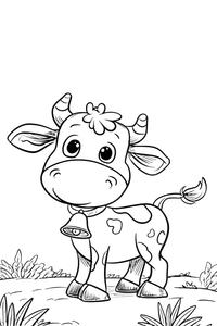 Cute Cow Bell Vinyl Car Decal Sticker – Waterproof & UV-Resistant 8.96"