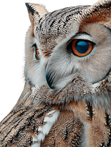 Owl Piercing Eyes Vinyl Car Decal Sticker – Waterproof & UV-Resistant 4.1066666666666665"