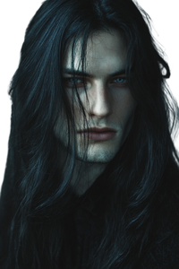 Ethereal Vampire Portrait V2 Vinyl Car Decal Sticker – Waterproof & UV-Resistant 8.96"
