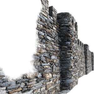 Castle Wall Stones Vinyl Car Decal Sticker – Waterproof & UV-Resistant 3.4133333333333336"