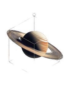 Saturn In Cube Vinyl Car Decal Sticker – Waterproof & UV-Resistant 8.213333333333333"