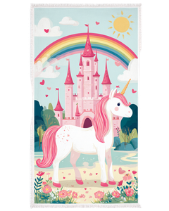 Unicorn Rainbow Towel Vinyl Car Decal Sticker – Waterproof & UV-Resistant 4.0"