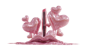 Melting Lip Sculpture Vinyl Car Decal Sticker – Waterproof & UV-Resistant 2.72"