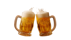Overflowing Beer Mugs Vinyl Car Decal Sticker – Waterproof & UV-Resistant 5.4