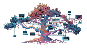 Universal Story Tree Vinyl Car Decal Sticker – Waterproof & UV-Resistant 2.72"