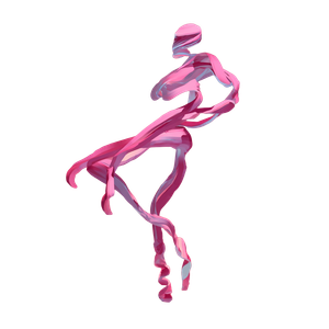 Glowing Ribbon Dancer Vinyl Car Decal Sticker – Waterproof & UV-Resistant 6.826666666666667"