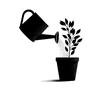 Watering Can Pouring Vinyl Car Decal Sticker – Waterproof & UV-Resistant 3.4133333333333336"