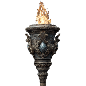 Realistic Fire Torch Vinyl Car Decal Sticker – Waterproof & UV-Resistant 3.4133333333333336"