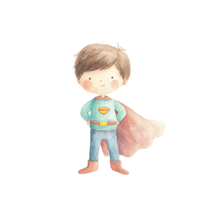 Cute Superhero Boy V4 Vinyl Car Decal Sticker – Waterproof & UV-Resistant 3.4133333333333336"