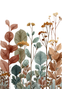 Botanical Wall Art V2 Vinyl Car Decal Sticker – Waterproof & UV-Resistant 8.6