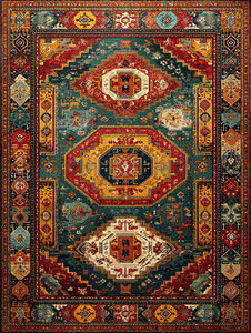 Persian Carpet Design Vinyl Car Decal Sticker – Waterproof & UV-Resistant 4.1066666666666665"