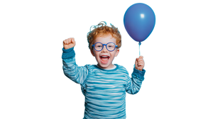 Excited Boy Balloon Vinyl Car Decal Sticker – Waterproof & UV-Resistant 2.72"