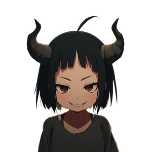 Anime Demon Sazae Vinyl Car Decal Sticker – Waterproof & UV-Resistant 3.4133333333333336"