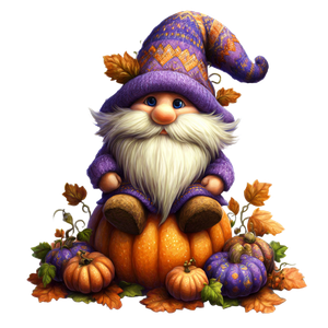 Autumn Gnome Clipart V4 Vinyl Car Decal Sticker – Waterproof & UV-Resistant 6.826666666666667"