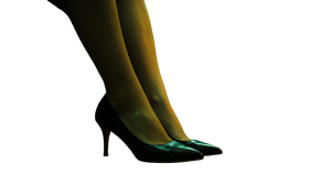 Tired Woman'S Feet Vinyl Car Decal Sticker – Waterproof & UV-Resistant 2.72"