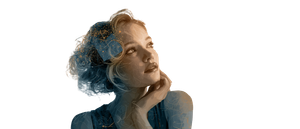 Thoughtful Woman With Books Vinyl Car Decal Sticker – Waterproof & UV-Resistant 2.