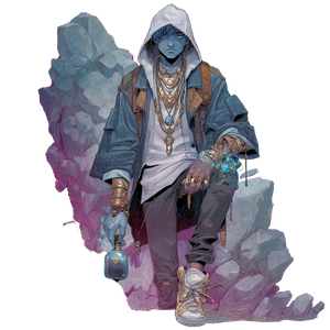 Stone Teen Genasi Vinyl Car Decal Sticker – Waterproof & UV-Resistant 3.4133333333333336"