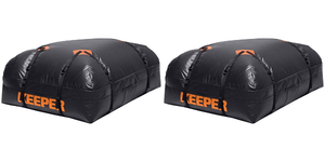 2x Keeper Black Cargo Carrier | 15 Cubic Ft Capacity | Soft Sides Flex Fit | Fits All Roof Racks 2x Keeper Black Cargo Carrier | 15 Cubic Ft Capacity | Soft Sides Flex Fit | Fits All Roof Racks