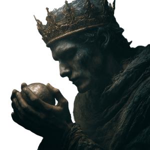 Man Holding Crown Vinyl Car Decal Sticker – Waterproof & UV-Resistant 3.4133333333333336"