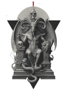 Baphomet Tattoo Design Vinyl Car Decal Sticker – Waterproof & UV-Resistant 8.213333333333333"