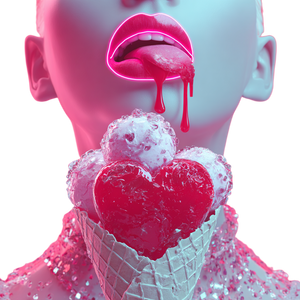 Vampire Licking Ice Cream Vinyl Car Decal Sticker – Waterproof & UV-Resistant 6.826666666666667"