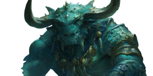 Oceanic Guardian Minotaur Vinyl Car Decal Sticker – Waterproof & UV-Resistant 5.12"