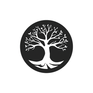 Tree Logo Mark Vinyl Car Decal Sticker – Waterproof & UV-Resistant 3.4133333333333336"