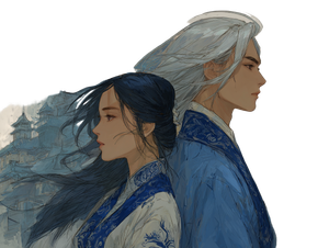 Romantic Fantasy Couple V9 Vinyl Car Decal Sticker – Waterproof & UV-Resistant 6.1866666666666665"
