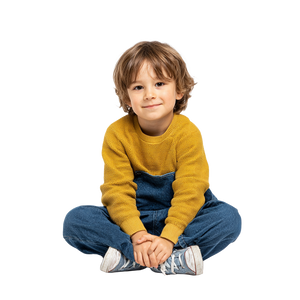 Child Sitting Vinyl Car Decal Sticker – Waterproof & UV-Resistant 3.4133333333333336"