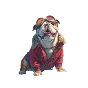 Stylish Bulldog In Snow Vinyl Car Decal Sticker – Waterproof & UV-Resistant 3.4133333333333336"