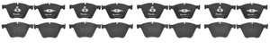 4x Enhance your BMW's braking power with Brembo Brake Pads | Set of 4 for Various 2010-2019 models | Premium stainless-steel hardware, low dust, low-metallic 4x Enhance your BMW's braking power with Brembo Brake Pads | Set of 4 for Various 2010-2019 models | Premium stainless-steel hardware, low dust, low-metallic