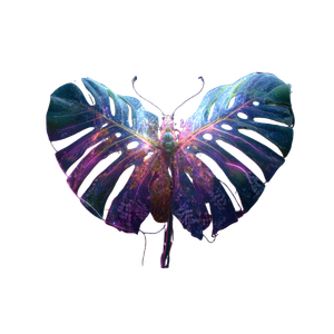 Monstera Butterfly Morph Vinyl Car Decal Sticker – Waterproof & UV-Resistant 6.826666666666667"