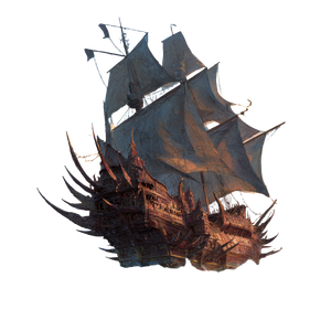 Fantastical Pirate Ship Vinyl Car Decal Sticker – Waterproof & UV-Resistant 3.4133333333333336"