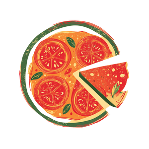Italian Pizza Illustration V2 Vinyl Car Decal Sticker – Waterproof & UV-Resistant 3.4133333333333336"